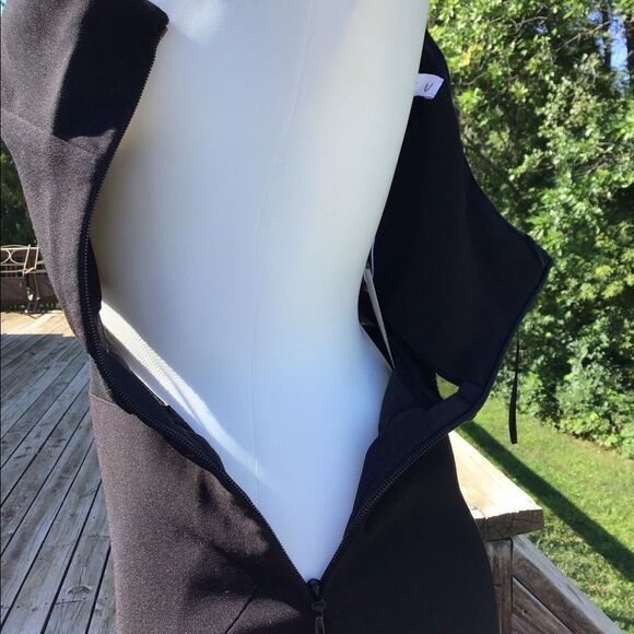 Likely Nolita One Shoulder Long Evening Gown Black Maxi Gown New With Tag Size 8 - Picture 7 of 14